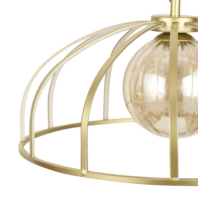 Calista LED Pendant Light 30W 3000K Gold & Champagne - LL002PL171G