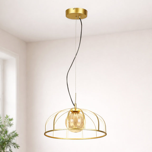 Calista LED Pendant Light 30W 3000K Gold & Champagne - LL002PL171G