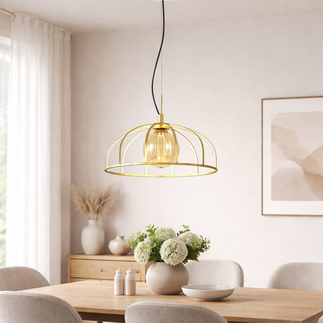 Calista LED Pendant Light 30W 3000K Gold & Champagne - LL002PL171G