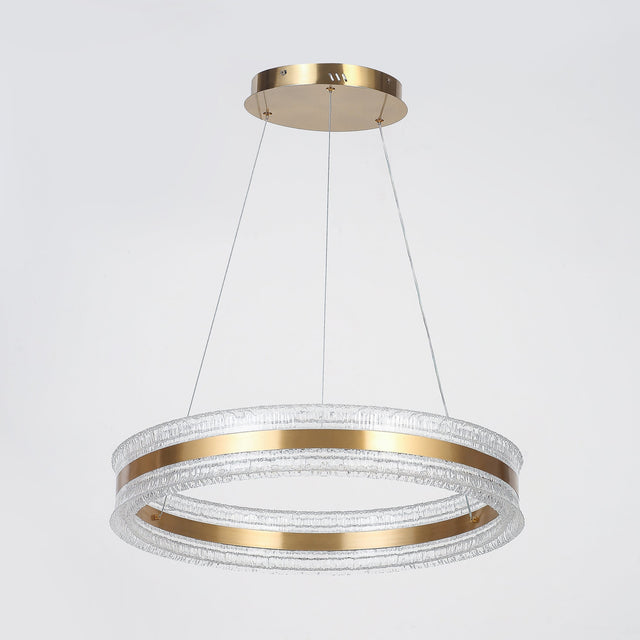 Apex LED Halo Pendant Light 38W 3CCT Brass - LL002PL172