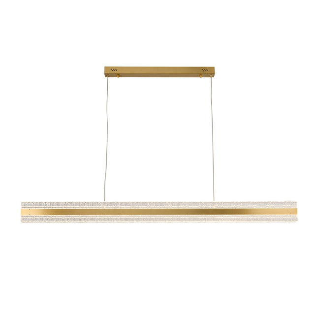 Apex LED Linear Pendant Light 38W 3CCT Brass - LL002PL173