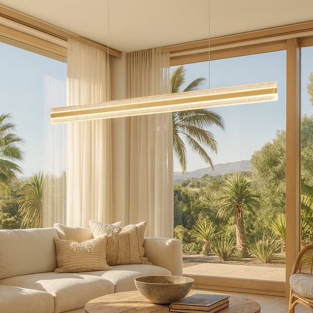 Apex LED Linear Pendant Light 38W 3CCT Brass - LL002PL173