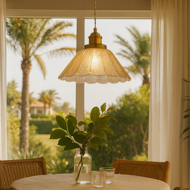 Sylvia Pendant Light Brass & Champagne - LL002PL174CH