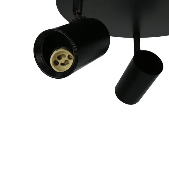 Brianna 3 Light Round Spot Light Matt Black - LL002SL008B