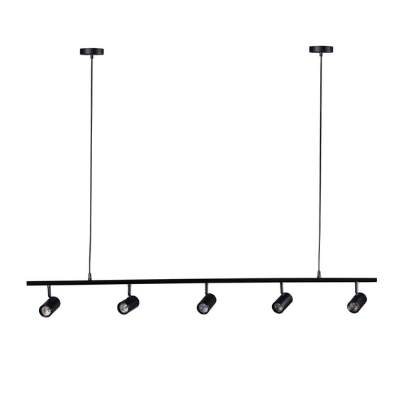 Colleen 5 Light Adjustable Spot Light Pendant Matt Black - LL002SL009