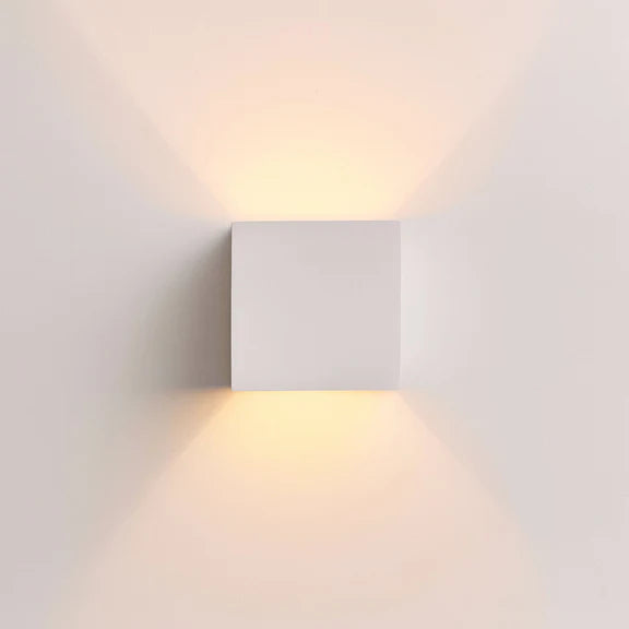Solvia Plaster Wall Light White - LL002WL011