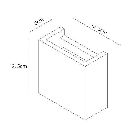 Solvia Plaster Wall Light White - LL002WL011