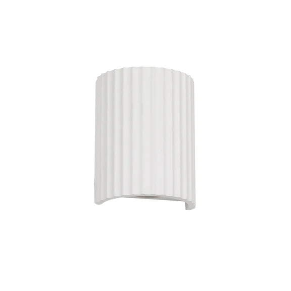 Jorik 2 Light Plaster Up & Down Wall Light White - LL002WL013