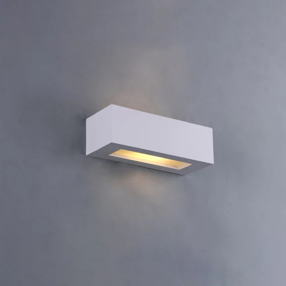 Elvon Plaster Small Wall Light White - LL002WL014S