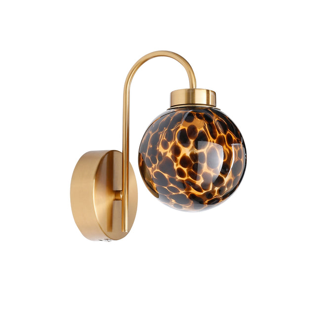 Rhea Rechargeable LED Wall Light 2W 3CCT Brass & Amber - LL002WL017AM