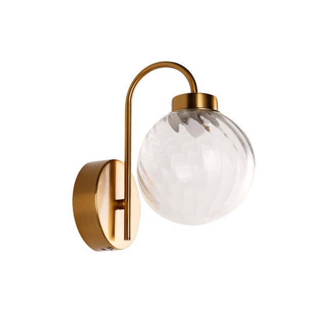 Rhea Rechargeable LED Wall Light 2W 3CCT Brass & Clear - LL002WL017C