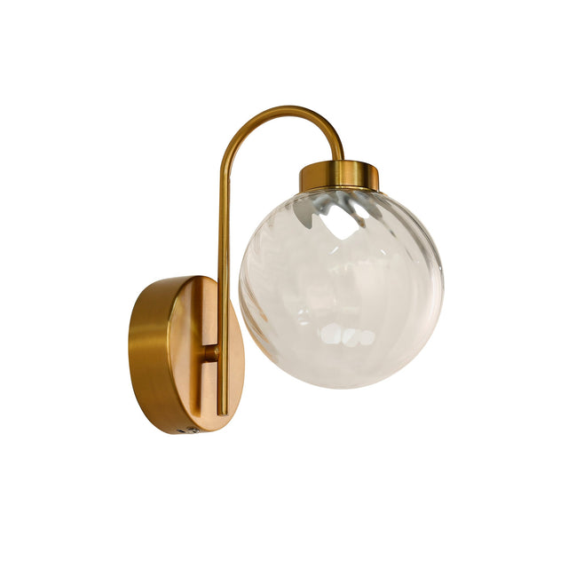 Rhea Rechargeable LED Wall Light 2W 3CCT Brass & Clear - LL002WL017C