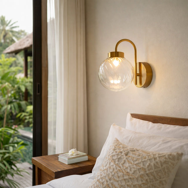 Rhea Rechargeable LED Wall Light 2W 3CCT Brass & Clear - LL002WL017C