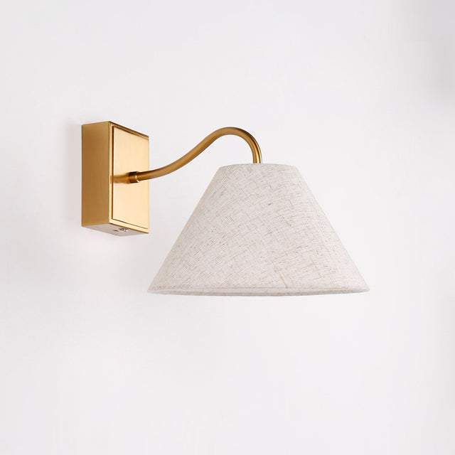Rosalind Rechargeable LED Wall Light 2W 3CCT Brass & Linen - LL002WL019BR