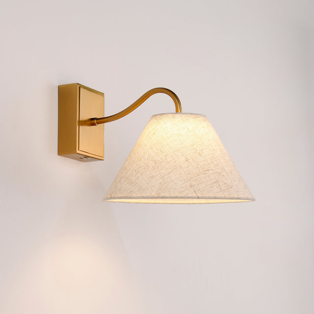 Rosalind Rechargeable LED Wall Light 2W 3CCT Brass & Linen - LL002WL019BR
