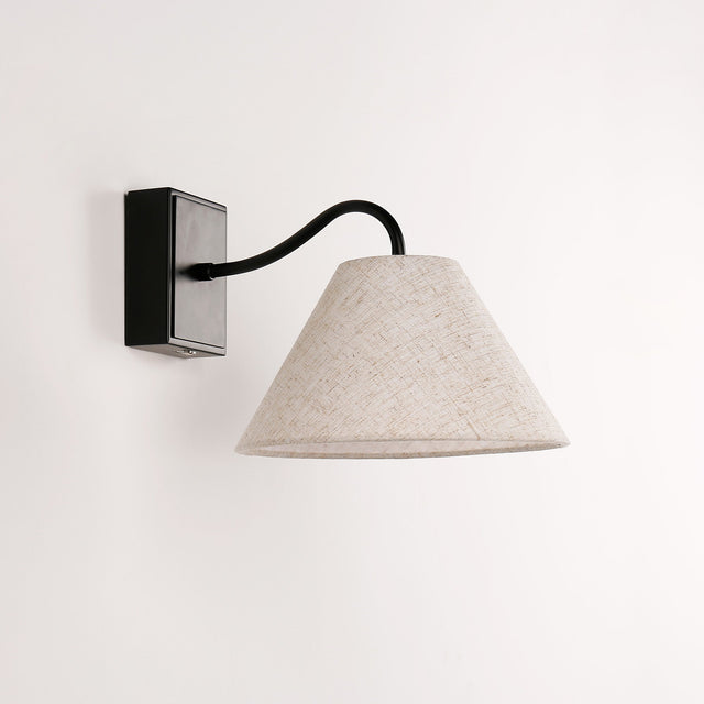 Rosalind Rechargeable LED Wall Light 2W 3CCT Matte Black & Linen - LL002WL019B