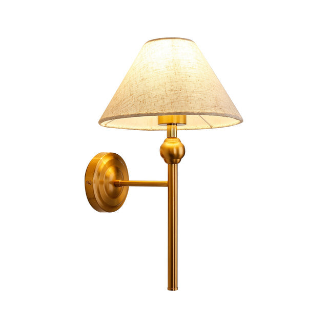 Violet Wall Light Brass & Linen - LL002WL020