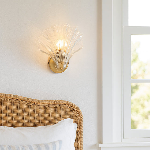 Aurora Wall Light Brass & Clear - LL002WL022C