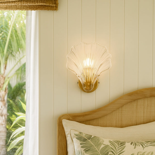 Aurora Wall Light Brass & Clear - LL002WL022C