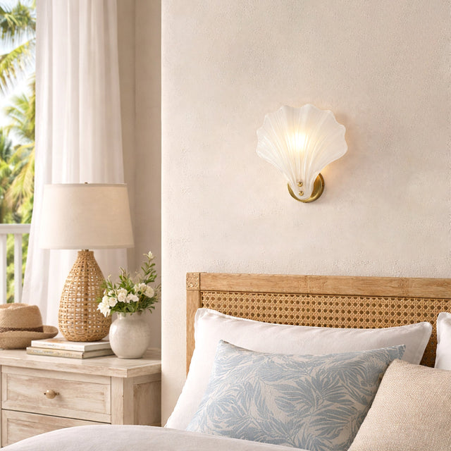 Aurora Wall Light Brass & Frosted - LL002WL022F