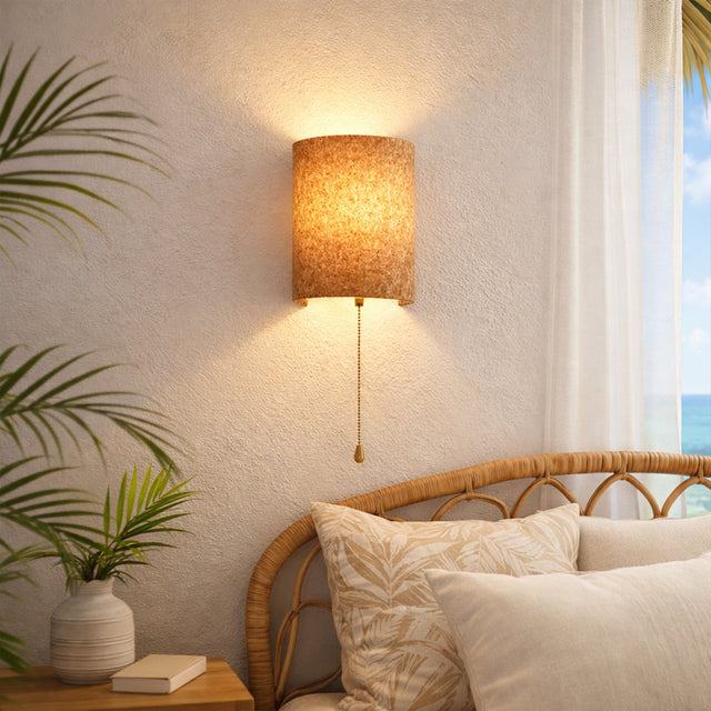 Zella Pull Cord Wall Light White - LL002WL023