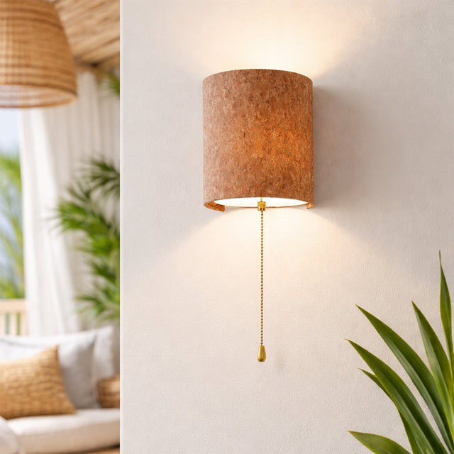 Zella Pull Cord Wall Light White - LL002WL023