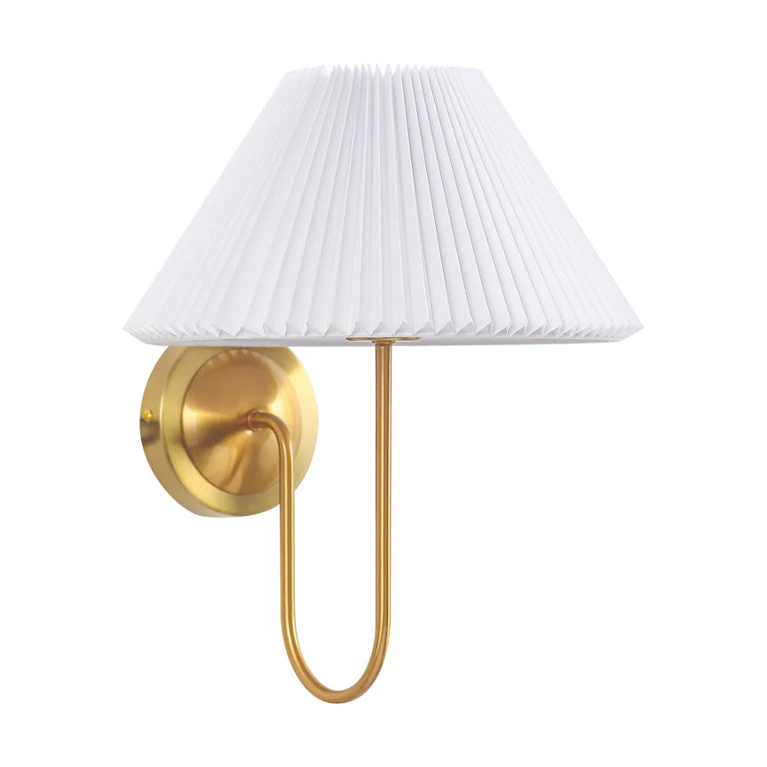Ariana Wall Lamp Brass & White - LL002WL029