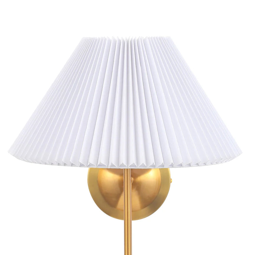 Ariana Wall Lamp Brass & White - LL002WL029