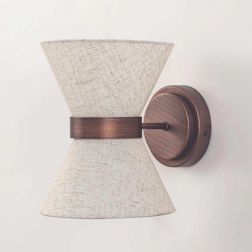 Viviana Wall Lamp Brushed Bronze & Linen - LL002WL031