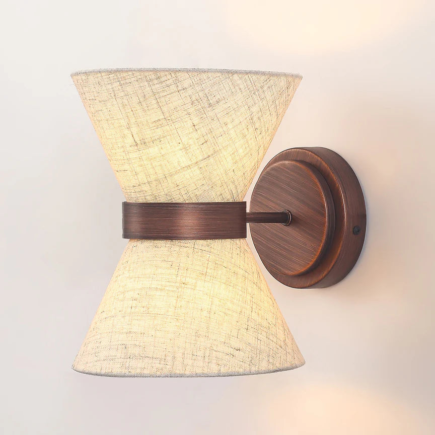 Viviana Wall Lamp Brushed Bronze & Linen - LL002WL031