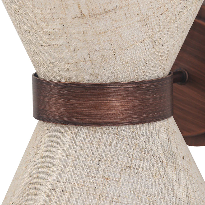 Viviana Wall Lamp Brushed Bronze & Linen - LL002WL031