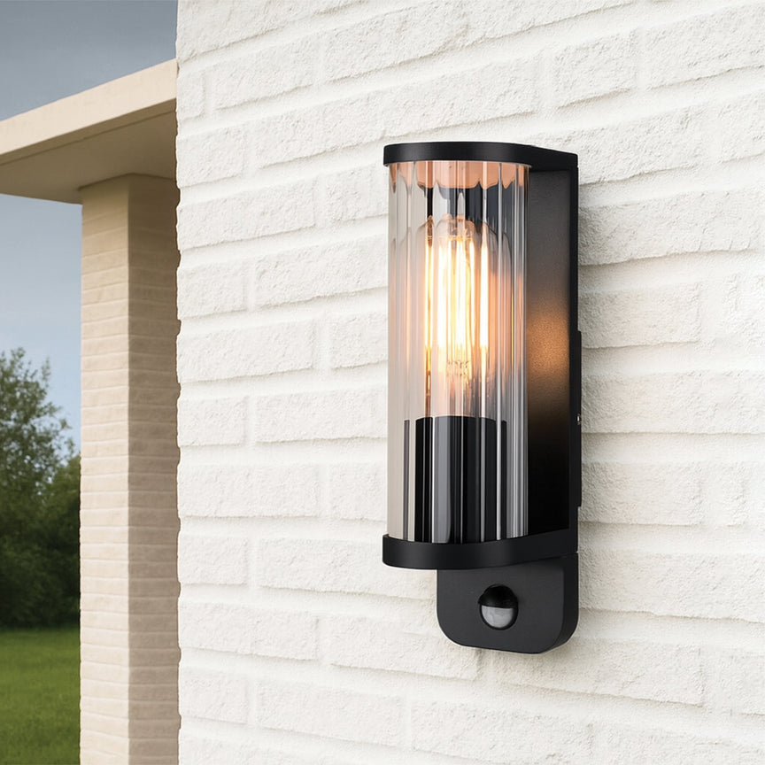 Arlo Exterior Wall Light With PIR Sensor Black - LLOL002