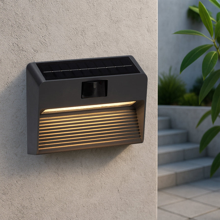 Nexa LED Exterior Wall Light With PIR Sensor 1.5W 3000K Black - LLOL006