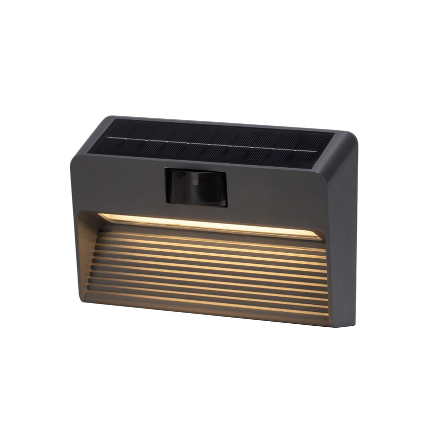 Nexa LED Exterior Wall Light With PIR Sensor 1.5W 3000K Black - LLOL006
