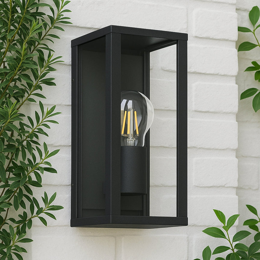 Zyra Exterior Wall Light Black - LLOL007BK