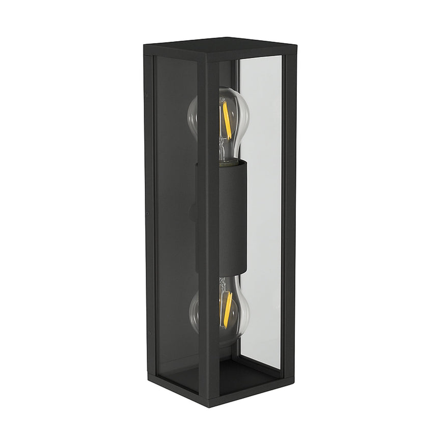 Zyra Up & Down Wall Light Black - LLOL008BK
