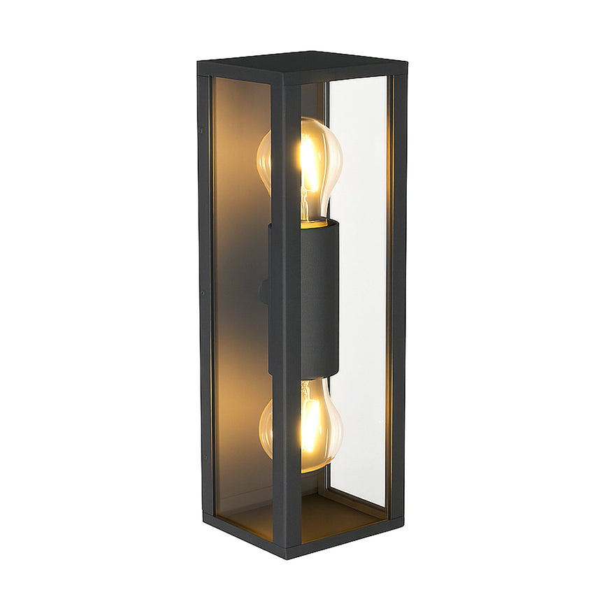 Zyra Up & Down Wall Light Black - LLOL008BK