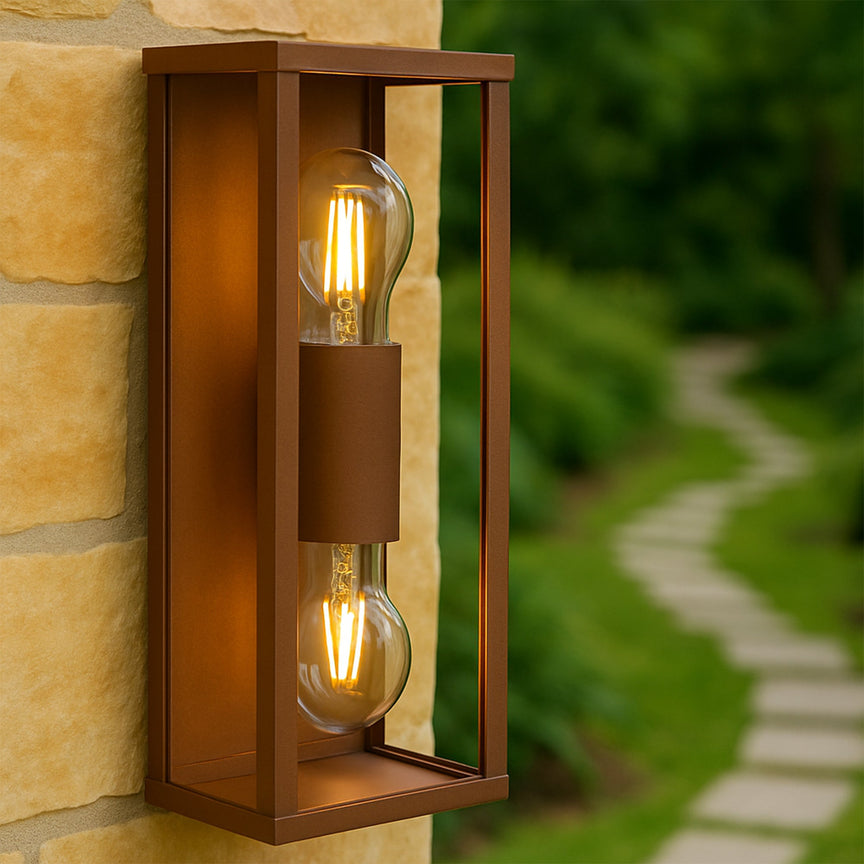 Zyra Up & Down Wall Light Rusty - LLOL008R