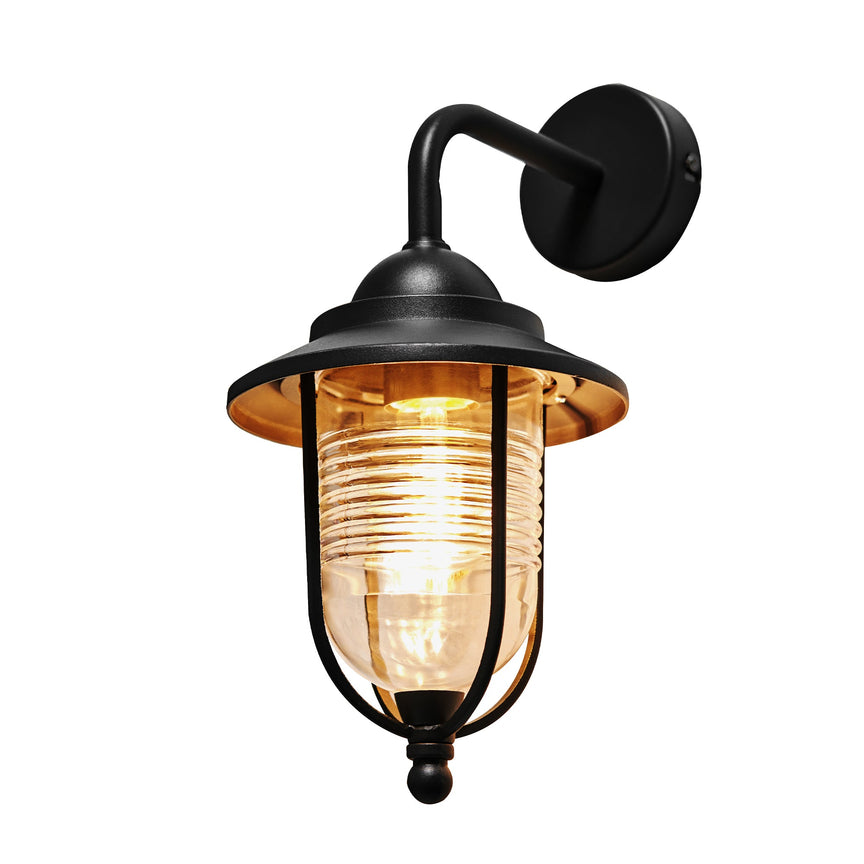 Elvo Exterior Wall Light Black - LLOL011BK