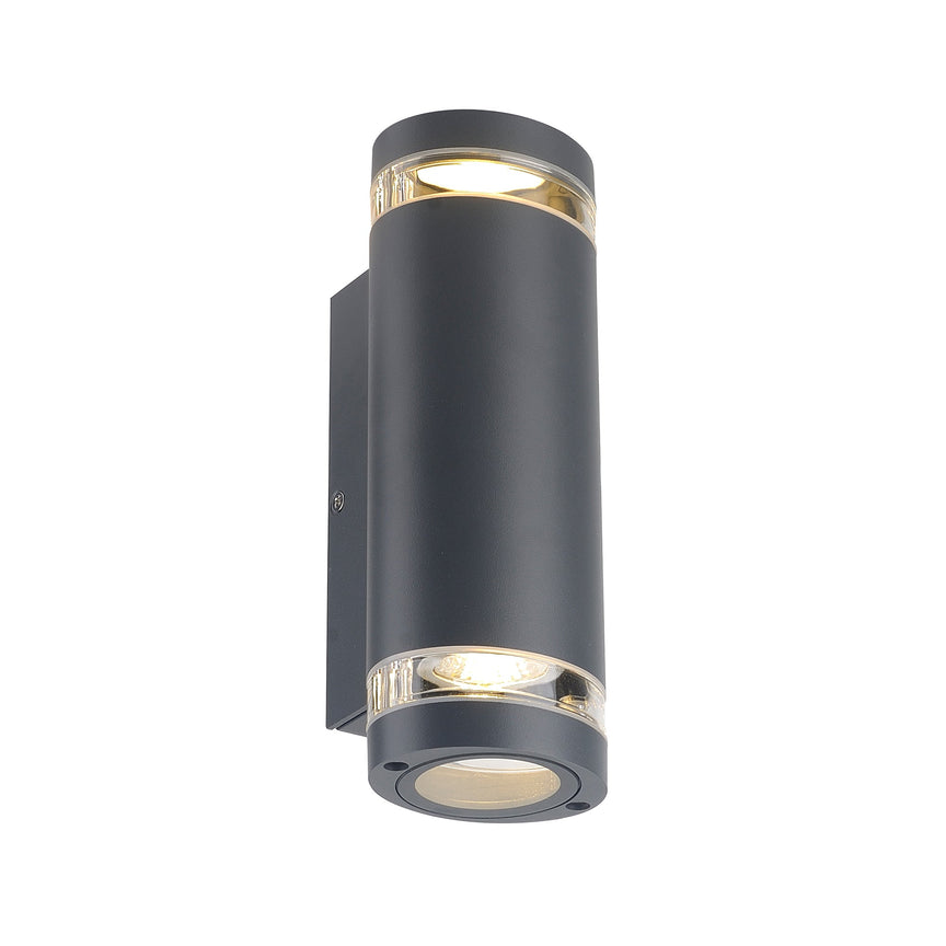 Mira LED Up & Down Wall Light 6W Tri Colour Black - LLOL012