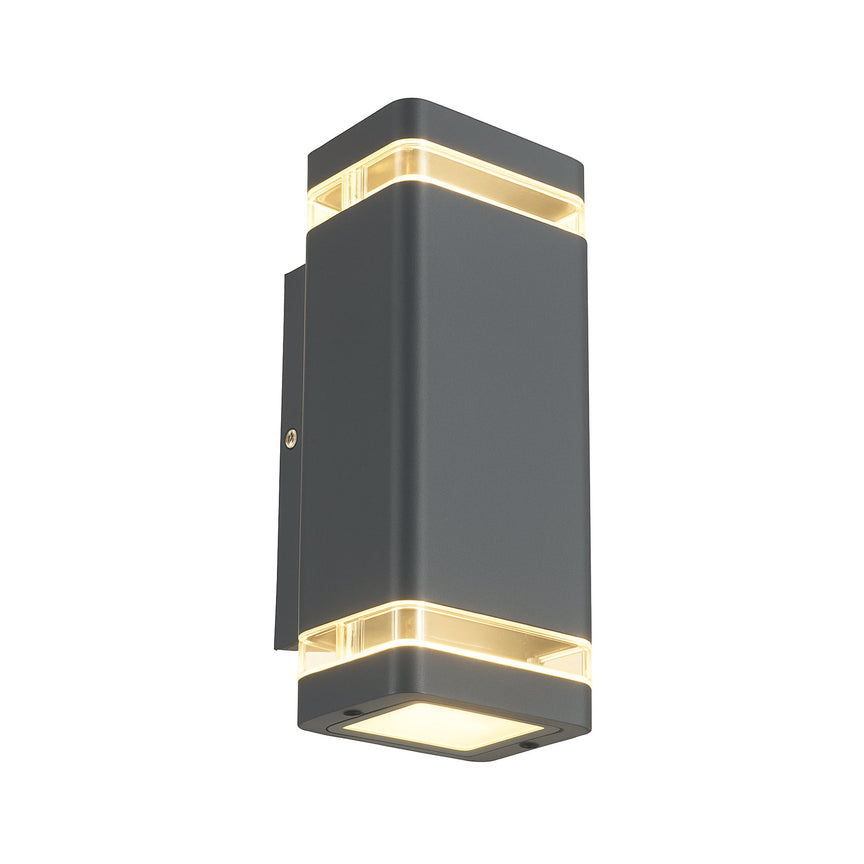 Rivo LED Up & Down Wall Light Charcoal - LLOL013