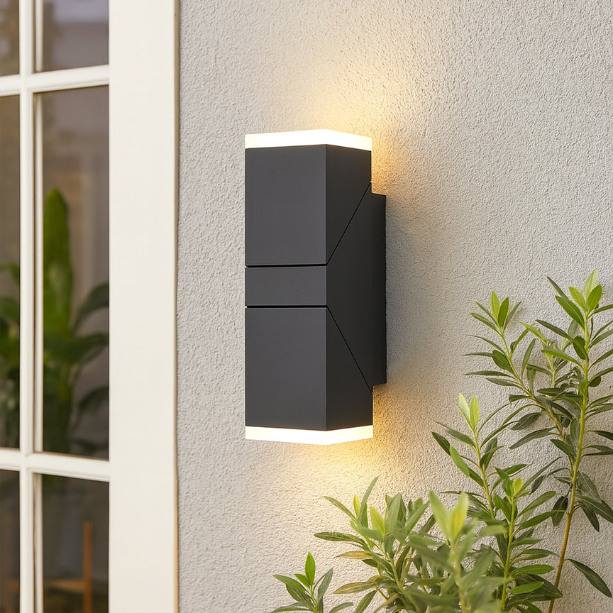 Solea LED Up & Down Rotatable Wall Light 13W 3000K Black - LLOL014
