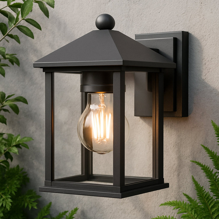 Thano Exterior Wall Light Black - LLOL015