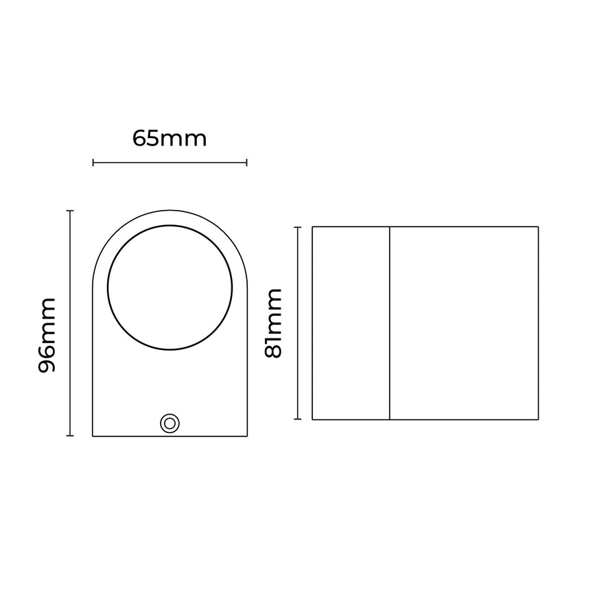 Olaris Exterior Wall Light Grey - LLOL017GR