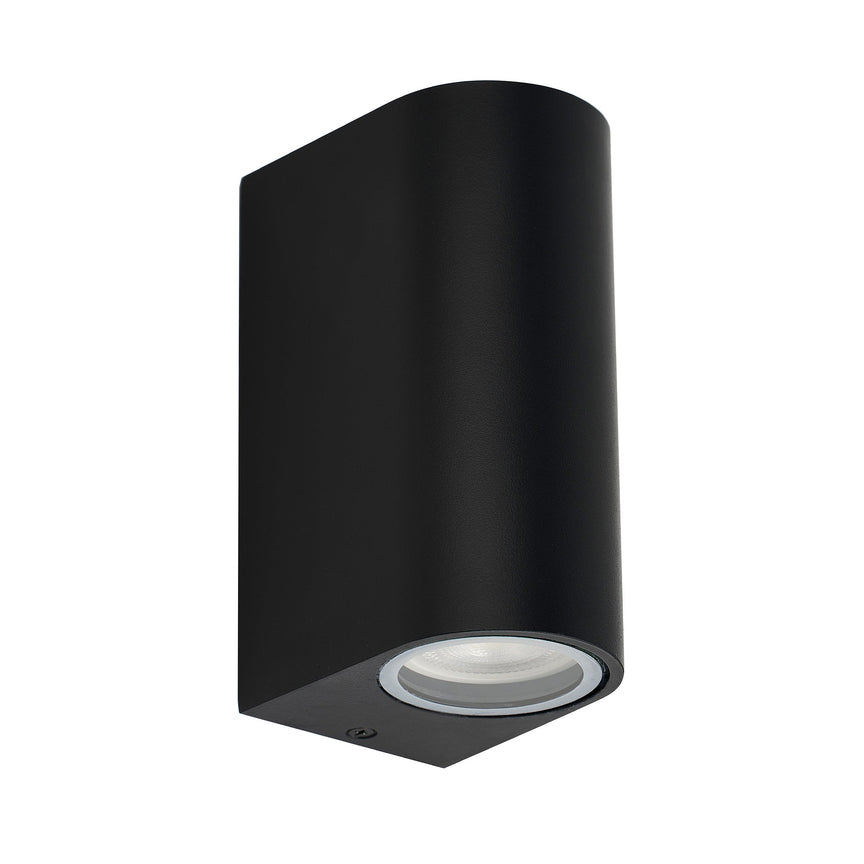 Olaris Up & Down Wall Light Black - LLOL018BK
