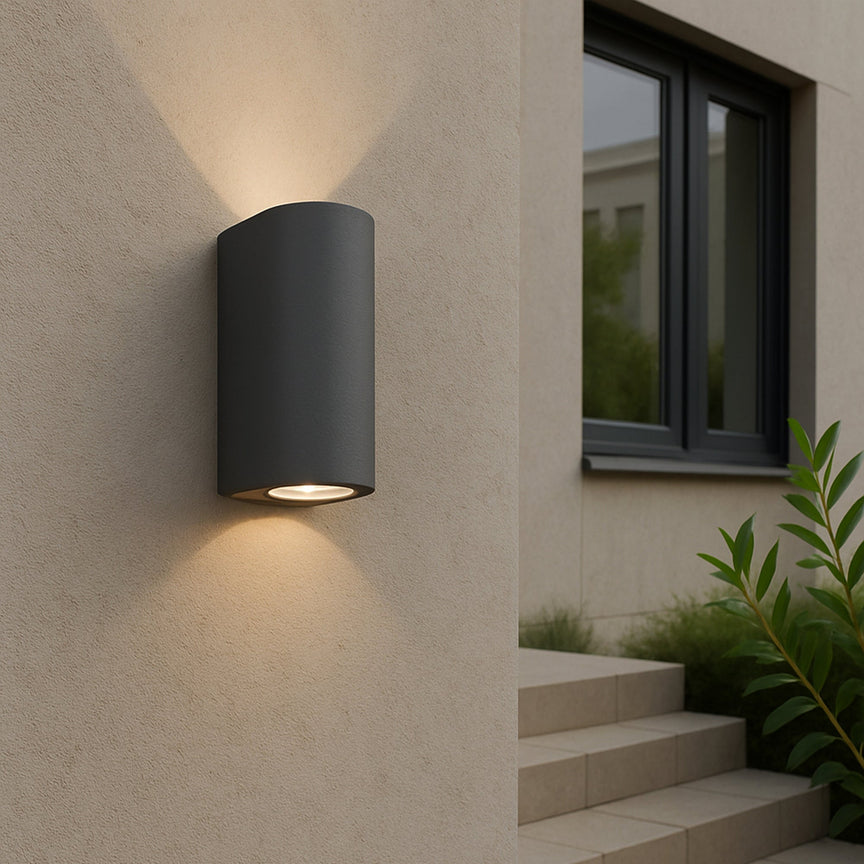 Olaris Up & Down Wall Light Grey - LLOL018GR