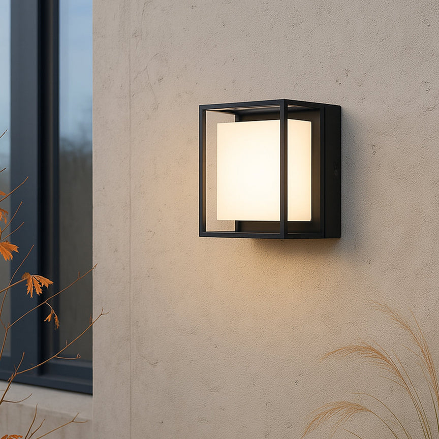 Clyro Frame LED Wall Light 10W TRI Colour Black - LLOL021