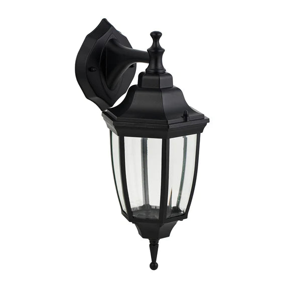 Lunor Down Outdoor Wall Light Black - LLOL030BK