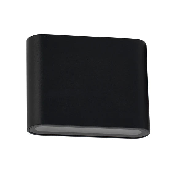 Elaro Small LED Up & Down Wall Light 7W TRI Color Black - LLOL032BK