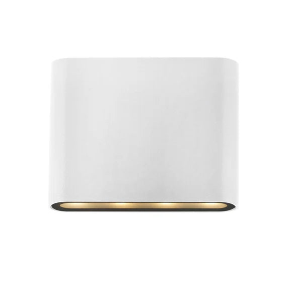 Elaro Small LED Up & Down Wall Light 7W TRI Color White - LLOL032W